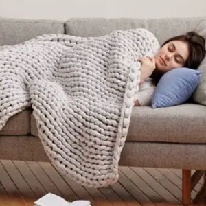 BEARABY Cotton Napper Weighted Knit Blanket 15 LB